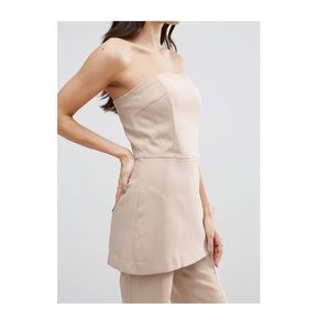 REMOVED LISTING ASOS cream strapless jumpsuit